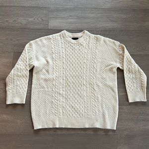 Mens oversized cable knits sweater size XS